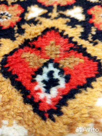 Ковер шерстяной 3х2 мягкий 200х290 СССР палас