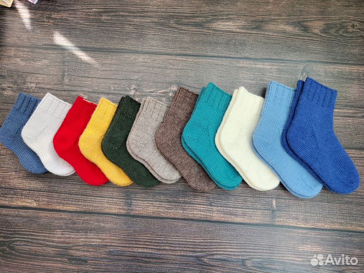 Носки вязаные мужские, женские, детские