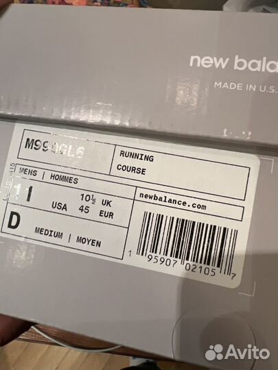 Кроссовки мужские new balance m990gl6