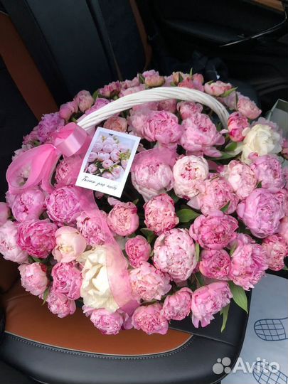 Пионы цветы букеты