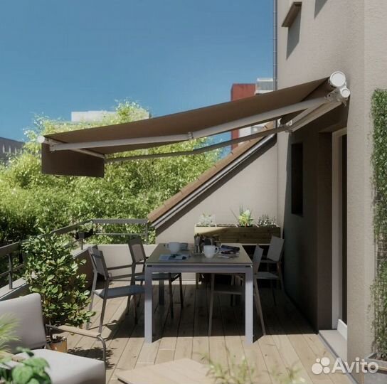 Маркиза механическая 3*2 м. Навес для террасы