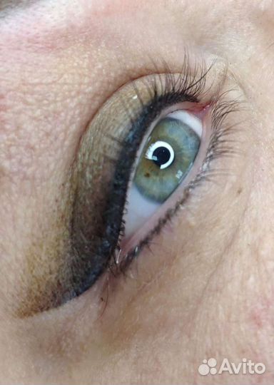 Пудровые брови,губы, глаза,лами ресниц