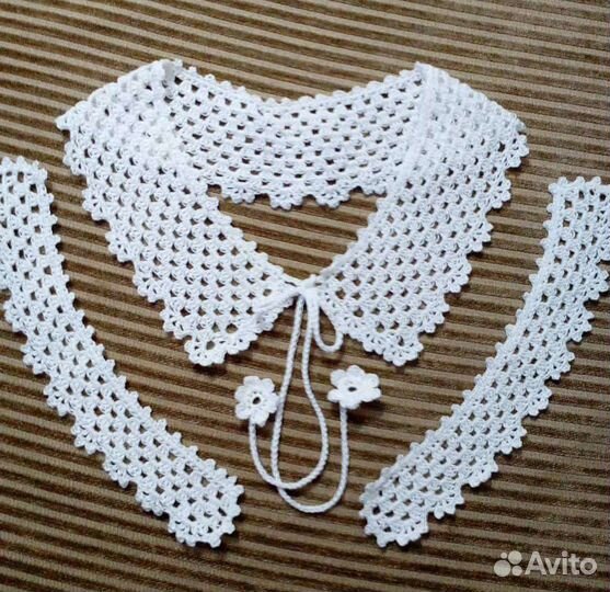 Кружевные воротники ручная работа
