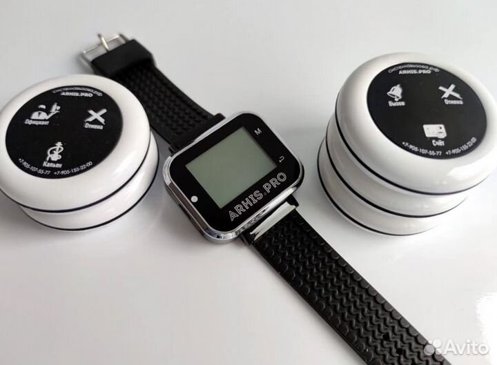 Кнопка вызова персонала, официанта, часы-пейджер