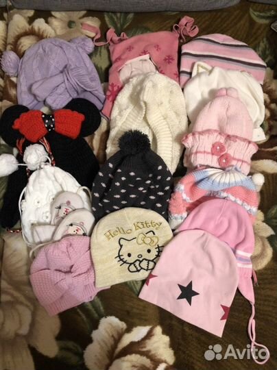 Шапка детская для девочки зимняя