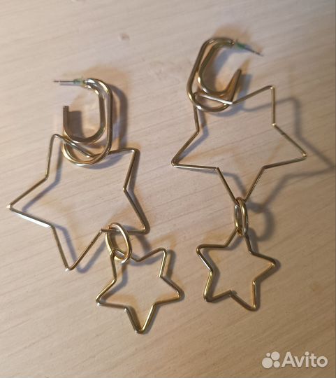 Y2k серёжки звезды