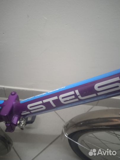 Велосипед складной stels 310 фиолетовый+звонк+корз