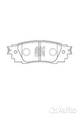 Тормозные колодки задние Toyota Camry V70/Lexus