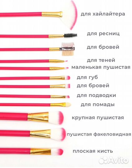 Набор кистей для макияжа