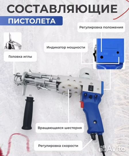 Тафтинговый пистолет для плетения ковров