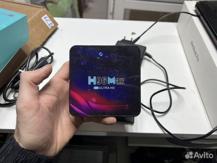 Приставка для телевизора android H96 Max 4k
