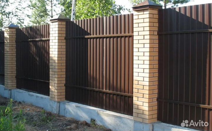 Забор металлический цена за метр качественно
