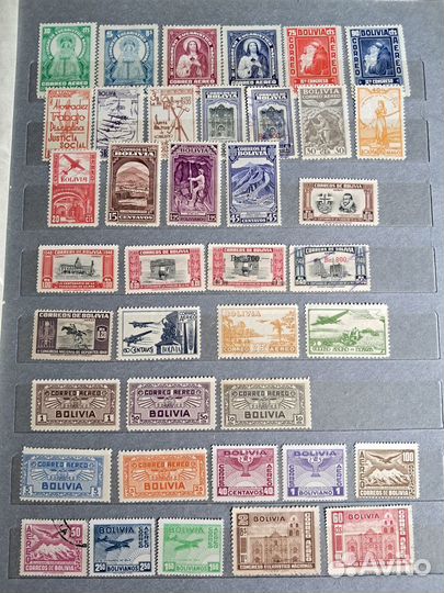 Альбом с марками 1215 шт. чистые