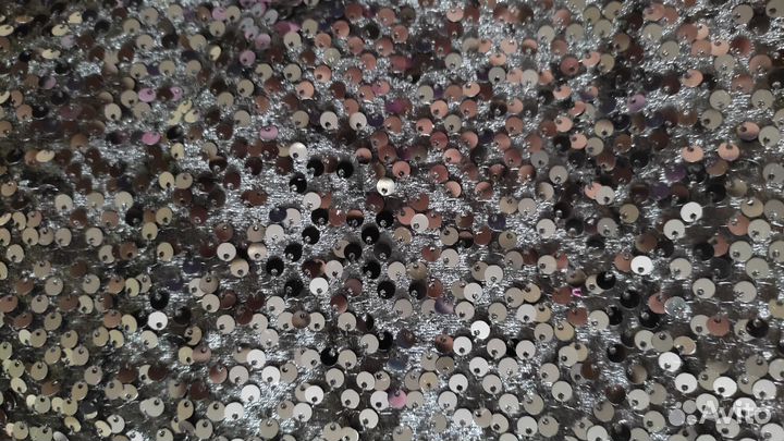 Бархат с пайетками