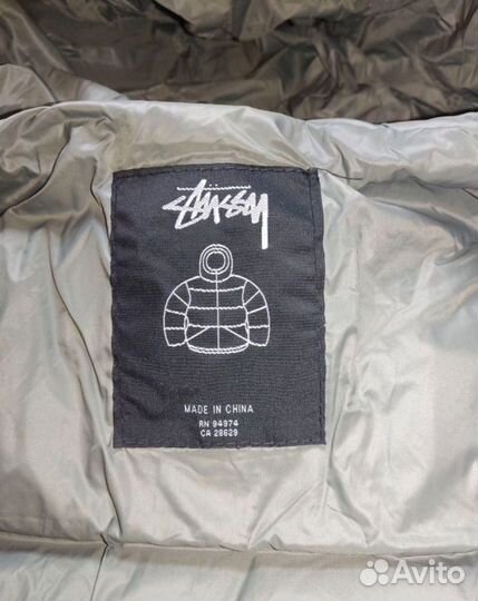 Пуховик Stussy micro ripstop (цена реальная )