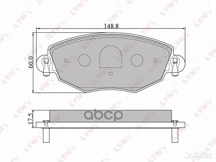 Колодки тормозные дисковые перед BD3006 LYN