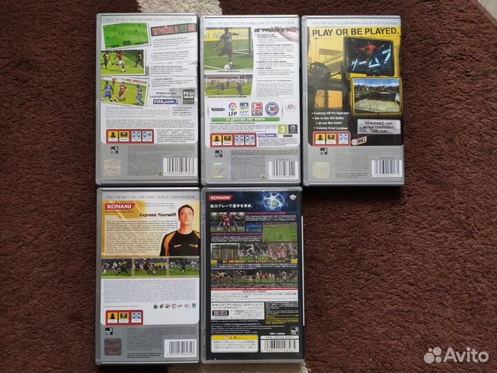 5 игр для PSP футбол
