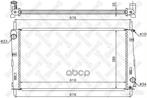 10-26759-SX радиатор системы охлаждения Ford M