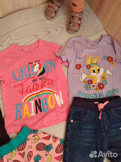 Одежда для девочки пакетом 110 116