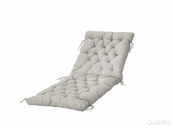Подушка для шезлонга Куддарна Икеа серая 190х60