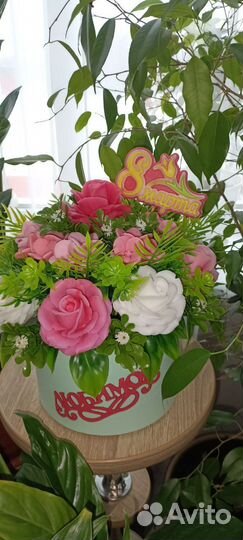 Мыльные букеты ручной работы