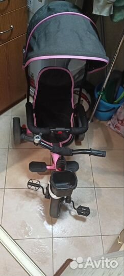 Детский велосипед трехколесный. Розовый