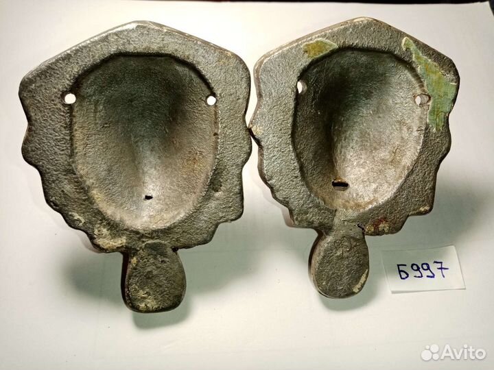 Дверные ручки. Парные. Лев