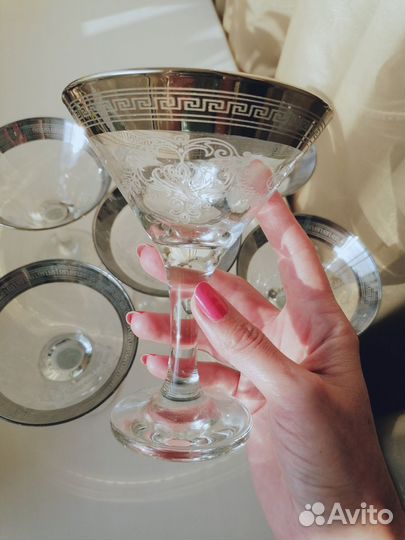 Бокалы для мартини/шампанского, 6 шт