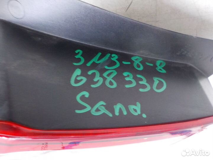 Фонарь задний левый Renault Sandero 2014