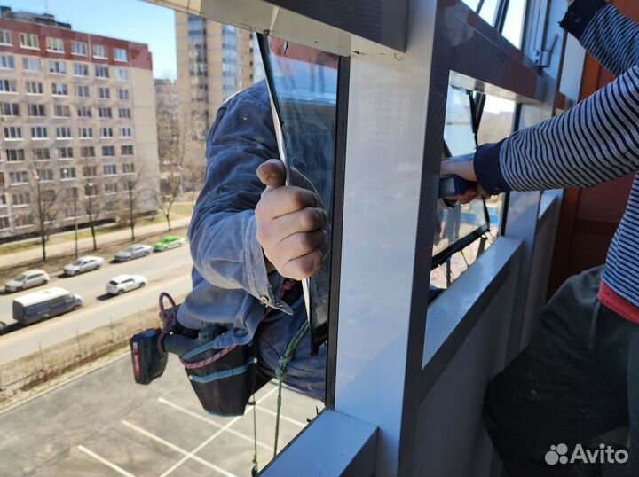 Замена холодного остекления на тёплое