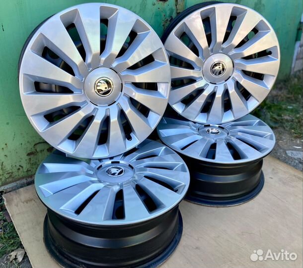Оригинальные диски Skoda r16+колпаки