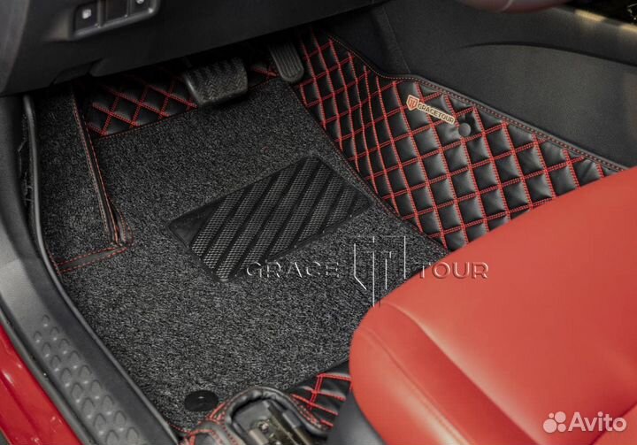 5d коврики в салон из эко-кожи