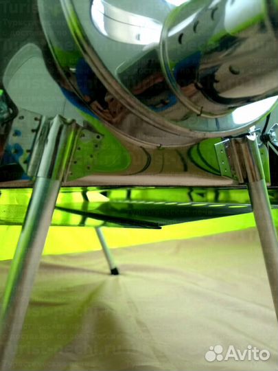 Дровяная печь Средняя на 30 л. c экранами с трех с