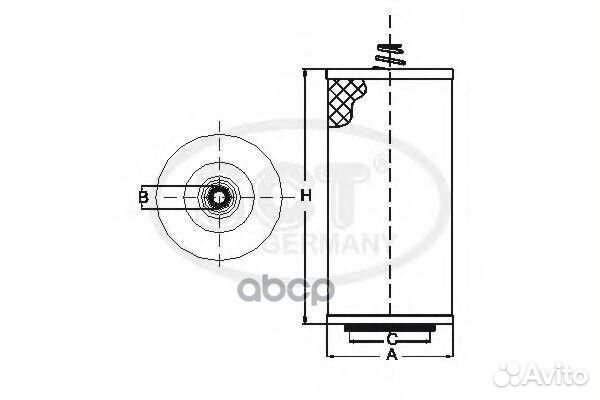 Фильтр масляный SH 408 SH408 SCT