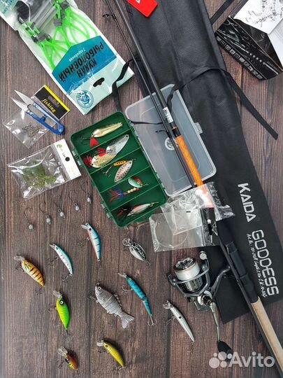 Спиннинг в комплекте с приманками