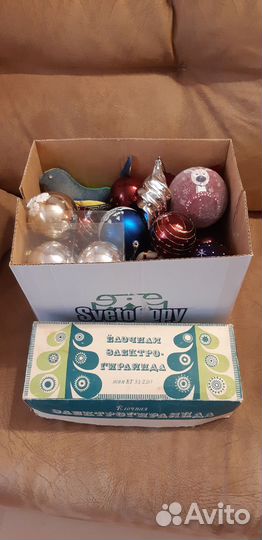 Елочные игрушки, гирлянда СССР