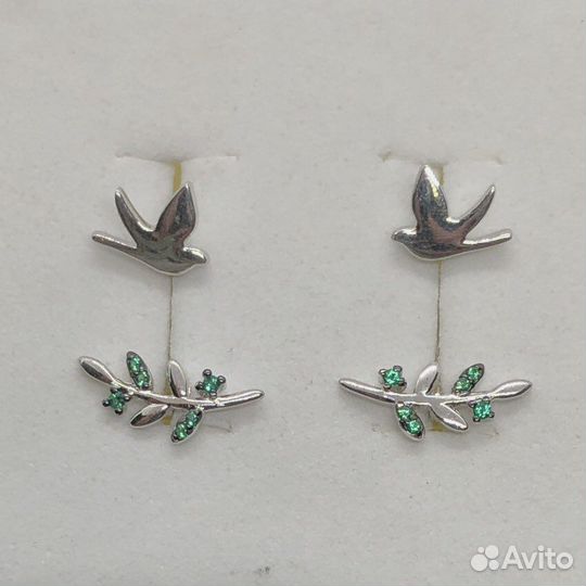 Серебряные серьги 925 пробы