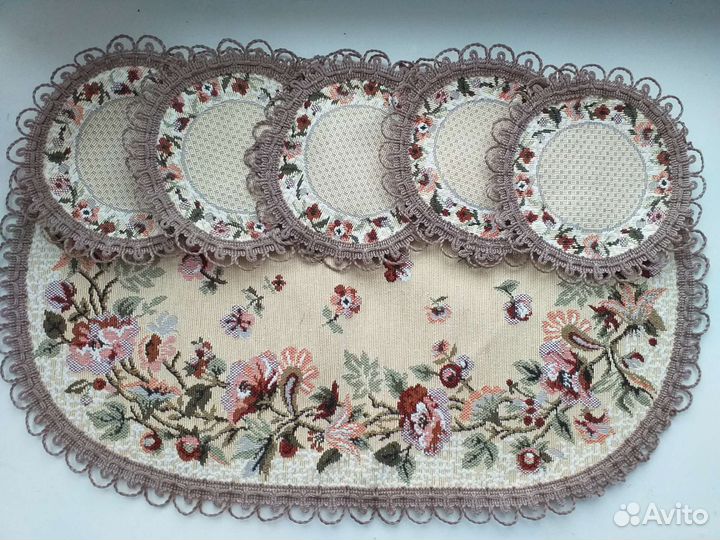 3 вида гобеленовых салфеток