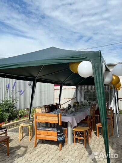 Шатер тент садовый беседка 3х9 метров на праздник