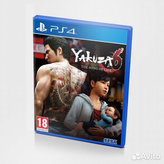 Yakuza 6: The Song of Life PS4, английская версия