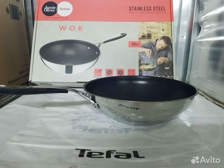 Сковорода Вок tefal Jamie Oliver 28 см