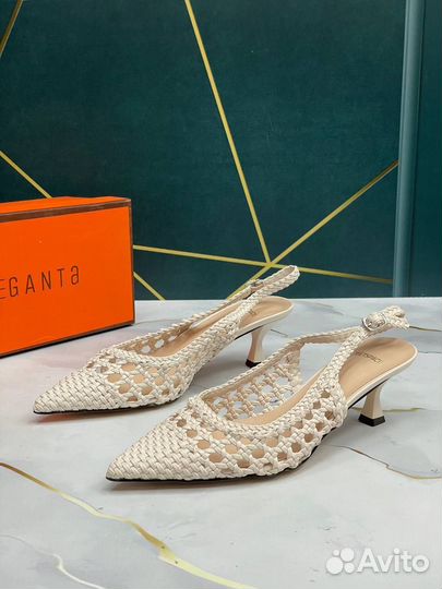 Лодочки плетеные elegante эко кожа /35-41