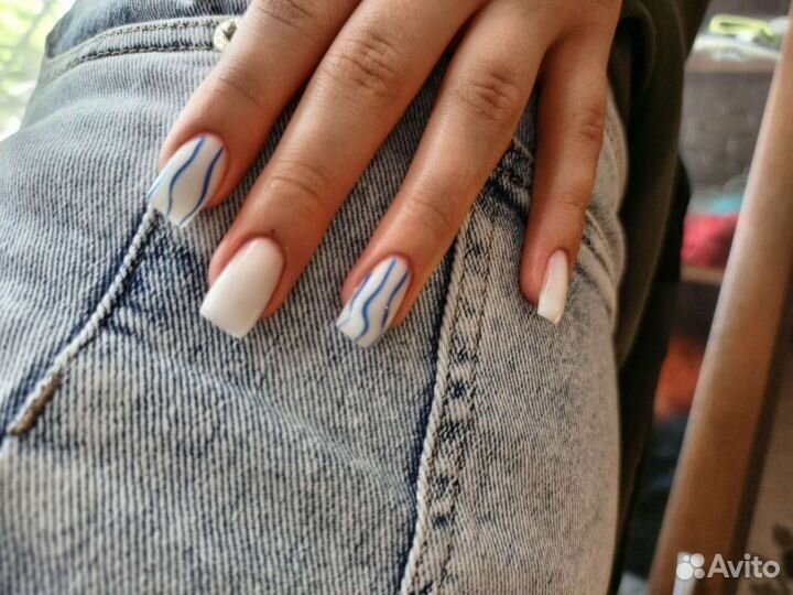 Покрытие гель лаком маникюр,педикюр