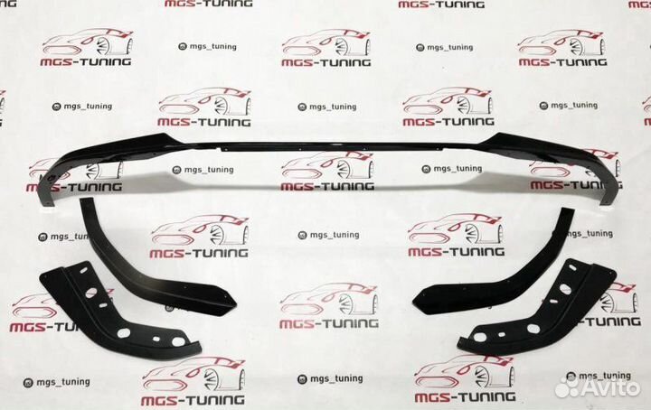 Губа BMW 3 series G20 M340 Черный глянец