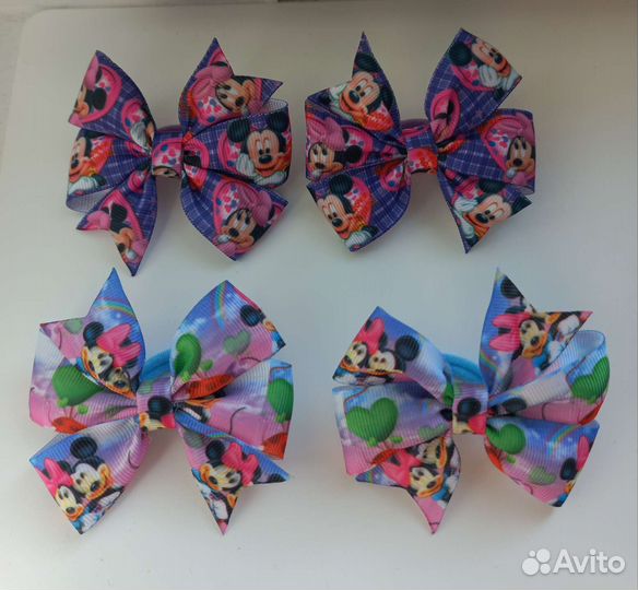 Бантики резинки для волос ручной работы