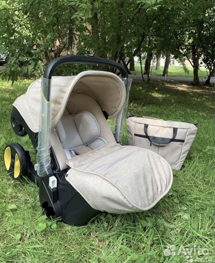 Коляска 4 в1 (беж - песок )