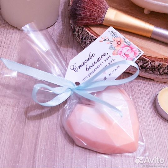 Свадебные бонбоньерки, мыло ручной работы