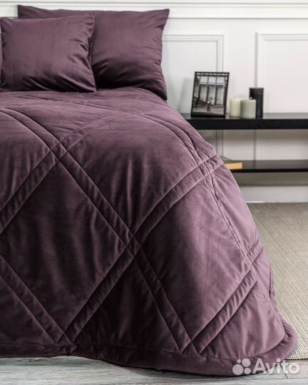 Бархатное покрывало Беллиссимо спелая слива