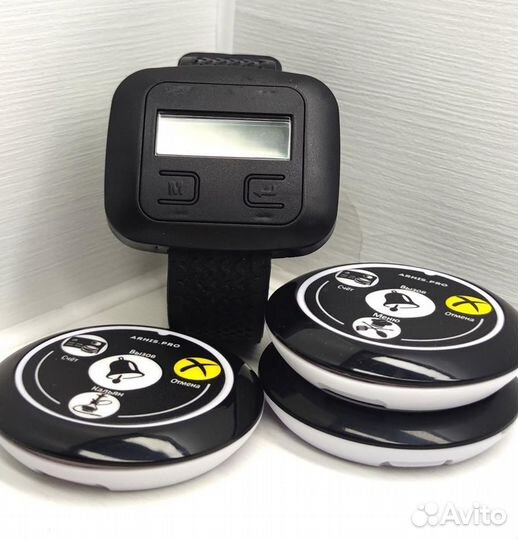 Кнопка вызова официанта, персонала с часами Эконом