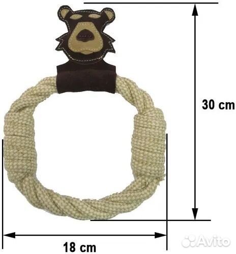 Bow wow. Игрушка для собак, джутовое кольцо